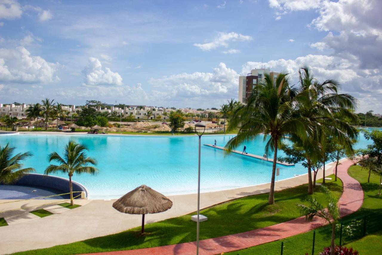 Departamento En Cancun Con 7 Albercas Tipo Playa Y Laguna Екстер'єр фото