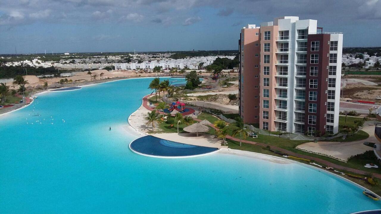 Departamento En Cancun Con 7 Albercas Tipo Playa Y Laguna Екстер'єр фото